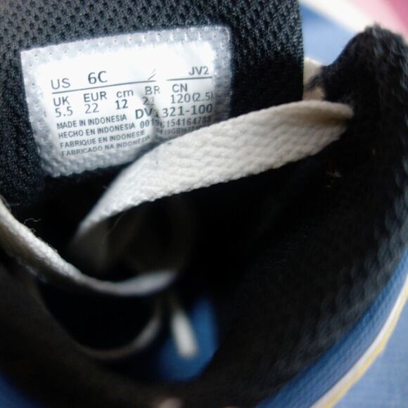 Air Jordan 1 Mid SE Multi Color Canvas Goat Sneakers  Kids 6C Backtap Restitched - Picture 6 of 6